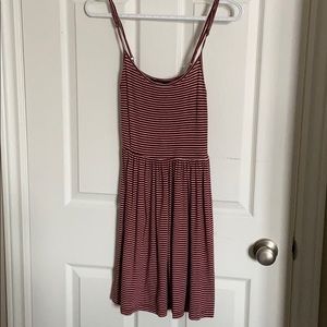 Red&White Striped Dress
